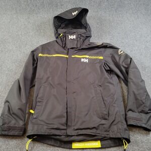 Helly Hansen Jacket Mens Medium Hydropower Pro Series Hooded Waterproof 2016